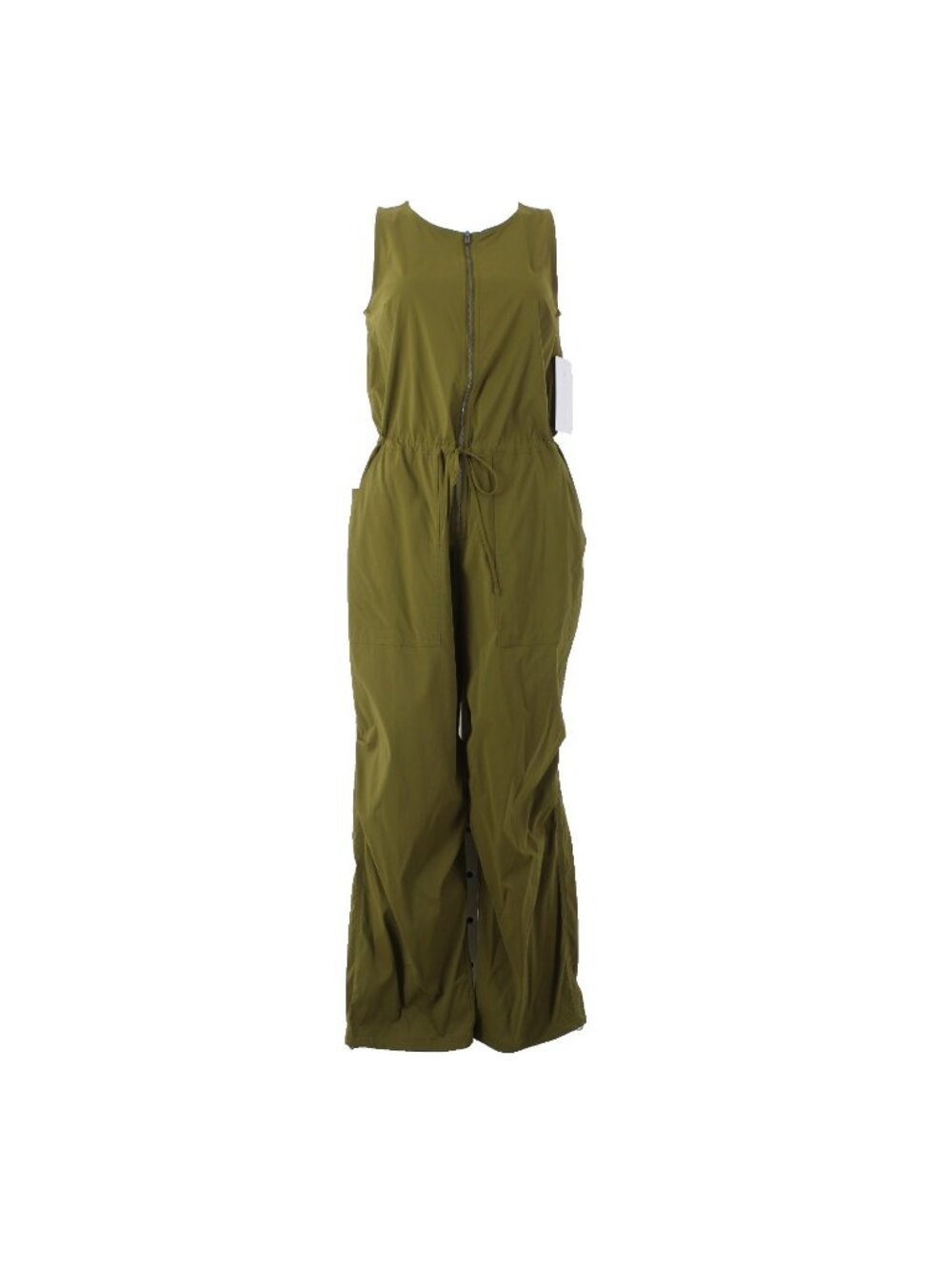 Athleta Jumpsuit NEW $139 Flex Sz SP x 26 Olive Green Combinaison Nylon Spandex